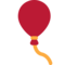 Balloon emoji on Twitter